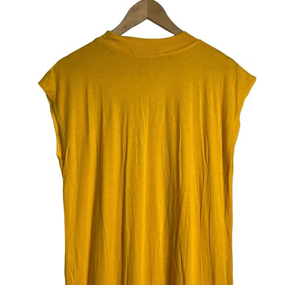 Free People Beach All Day Long Midi T-Shirt Dress in Sun Yellow Size XS - Picture 9 of 12